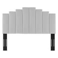 thumbnail image 2 of Noelle Performance Velvet Full/Queen Headboard - Light Gray, 2 of 4