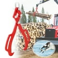 thumbnail image 2 of Accreate 18" Log Lifting Tongs with 2 Heavy Duty Steel Claws for Timber, Grapple Hook, Swivel Dragging, 2 of 9