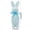 Light Blue, variant on HBYJLZYG Soft Flocked Bunny Statue, Easter Decoration with Satin Bow Standing Figurine, Multi-Color Tabletop or Mantel Decor for Holiday, Party Favors, Home & Office Spring Decor, 8.6" Tall