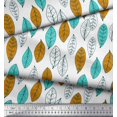 thumbnail image 2 of Soimoi Rayon Fabric Leaves Block Print Sewing Fabric Yard 42 Inch Wide, 2 of 5