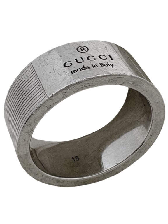 Pre-Owned Gucci GUCCI Ring, Sterling Silver 925, Silver, Women's