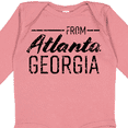 thumbnail image 4 of Inktastic From Atlanta Georgia in Black Distressed Text Boys or Girls Long Sleeve Baby Bodysuit, 4 of 5