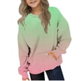 thumbnail image 1 of zbxnLI Chandail en Molleton à Col Rond pour Enfants Garçons Filles Manches Longues Léger 2-12 Ans, 1 of 6