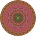 thumbnail image 1 of Ahgly Company Machine Washable Indoor Round Transitional Crimson Red Area Rugs, 6' Round, 1 of 7