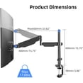 thumbnail image 2 of Single Monitor Arm Single Monitor Desk Mount Adjustable Monitor Mount for Screen Holds Up to lbs x Vesa Monitor Stand, 2 of 7