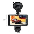 Dash Cam 1260P Ultra High Definition DVR Car Driving Recorder 4.0Inch