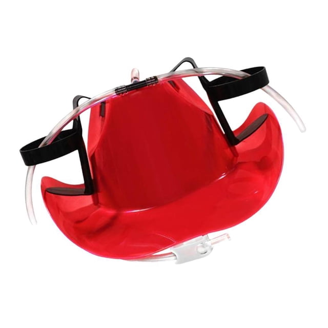 Bearachild Beer Hat Drinking Cup Cowboy Colour 3 Sides Two Holder Decoración del hogar Rojo