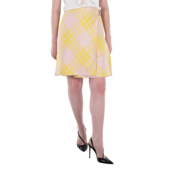 Burberry Pleat Detailing Wrap Skirt, Brand Size 10 (US Size 8)