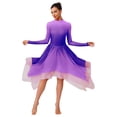 thumbnail image 1 of vastwit Costume de Danse Lyrique Moderne pour Femmes à Manches Longues, Valse, Danse de Salon, Performance, Robes de Danse Lavande S, 1 of 5