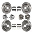 thumbnail image 1 of Transit Auto Front Rear Wheel Hub Bearings Assembly Disc Brake Rotors and Semi-Metallic Pads Kit (10Pc) for Car 2016-2022 Honda Pilot AWD - Left Right Side (Driver Passenger) KBB-130445, 1 of 10