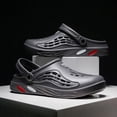 thumbnail image 2 of Zapatos de verano para hombre, sandalias con agujeros, chanclas transpirables huecas, zuecos, zapatillas de playa a la moda, talla grande 49, 2 of 7
