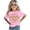 00-Light Pink362, variant on Birthday Girl Shirt Tie Dye Letter Print Short Sleeve Crew Neck T-Shirt, Sizes 1-13