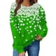 thumbnail image 2 of Xuyuer St. Patrick's Day Sweatshirt for Women Irish Shamrock Pullover Shirts Tops Raglan Sleeve Lucky Leaf Clover Shirt Women St. Patrick's Day Sweatshirts, 2 of 7