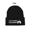thumbnail image 4 of Sonducket Gorros Beanie para hombres No molestar Gaming Tejido duradero I'm Busy Gaming Hat Ropa Suministros Clima frío Regalos Cumpleaños Sombreros Sonducket AP008950-00B, 4 of 6