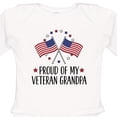 thumbnail image 4 of Inktastic Military Proud of Veteran Grandpa Boys or Girls Long Sleeve Baby Bodysuit, 4 of 5