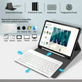 thumbnail image 2 of Timoom iPad Air 4ª / Air 5ª Generación Funda con Teclado de 10.9 Pulgadas con Soporte para Lápiz, Cubierta con Teclado Inalámbrico Bluetooth Desmontable Magnéticamente Delgada para iPad 10.9" Air, 2 of 7