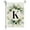K, variant on Loyerfyivos Alphabet A-Z Garden Flag, 12x18 inches, Linen Outdoor Reversible Garden Flag, Last Name Initials Outdoor Decorative Flag for Patio, Porch, Balcony (Flag Pole Not Included)