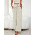 thumbnail image 6 of a.Jesdani Women's Wide Leg Lounge Pants High Waisted Elastic Tie Knot Loose Trousers with Pockets S-XXL, 6 of 6