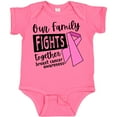 thumbnail image 3 of Inktastic Our Family Fights Together Breast Cancer Awareness Boys or Girls Baby Bodysuit, 3 of 5