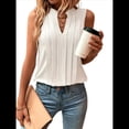 thumbnail image 2 of Camisas Sin Mangas para Mujer, Moda 2025, Camisetas Básicas Sin Mangas, Blusas Plisadas y Elegantes, Conjuntos de Verano. S, 2 of 7