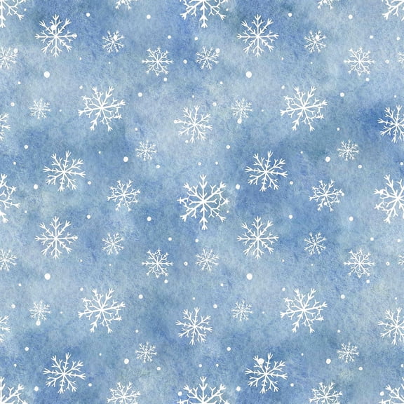 Blue Sky Peel And Stick Snowflake Christmas Wallpaper Removable For Bedroom Cabinets & Shelves 17.71in x 118.1in