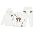 thumbnail image 6 of oqasdz Girls Clothes y2k Long Sleeve Sweatsuit with Bow Print Design Hoodies and Joggers Sweatpants Cute Outfit for Athletic Sports Loose Fit Casual Outdoor Activities Dailywear, 6 of 6