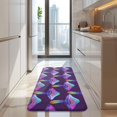thumbnail image 4 of Colorful Mushroom Pattern Purple Pattern Kitchen Rug Mat,Kitchen Runner Rugs Non Skid Washable,Decorative Kitchen Floor Mats for Kitchen,Sink,Laundry,17"x47.2", 4 of 7