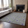 thumbnail image 6 of Addison Rugs Mayfield Washable Transitional Floral Olive Rectangle Rug, 9' x 12', 6 of 6