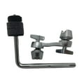 thumbnail image 3 of Drum Set de montaje de montaje L Varilla Ajuste de la abrazadera Hardware de alto rendimiento Piezas de tambor del brazo del platillo para Negro, 3 of 8