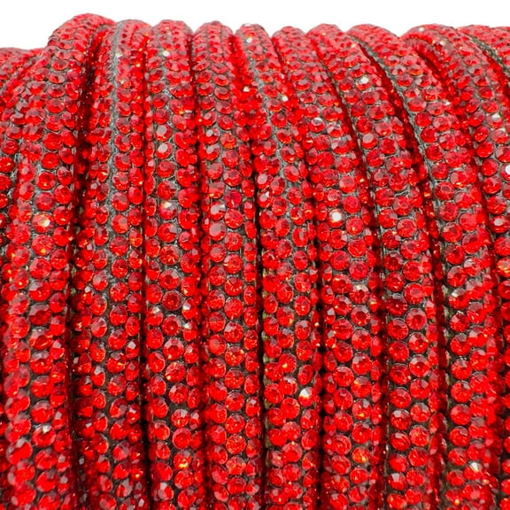 Stoned Crazy Siam Corded Rhinestone Rope: 5 yards/6mm
