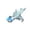 Blue, variant on Cat Teaser Wand Replacement Head, Bird-Shaped Bell Replacement with Suction Cup Base, Interactive Bird and Bell Toy for Cats, Fabric Pattern on Bird Body Randomly Cut