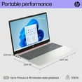 thumbnail image 5 of HP 15.6 inch HD Laptop, Intel Processor N200 (Pentium), 1.1 GHz, 8GB RAM, 128GB UFS, Numeric Keypad, Windows 11 Home, One Year Office 365 Included, Scarlet Red with Mazepoly Accessories, 5 of 7