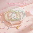 thumbnail image 4 of Turandoss 4Pcs Crystal Charms Initial Bracelets for Women Colorful Beaded Stretch Jewelry Set Birthday Teacher Appreciation Mothers Day Graduation Gifts for Her Mom Kids Teen Girls Wife Ideas, 4 of 7