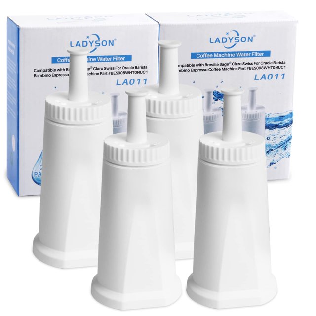 Filtros de AGUA LADYSON Paquete de 4 PARA Breville Claro Swiss Oracle