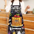 thumbnail image 3 of Primegos Cooking Apron Sleeveless Wearing Clear And Real Image Reusable Anti-stain Waterproof Polyester Pizza Pattern Kitchen Apron Home Supplies, 3 of 8