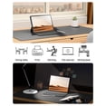 thumbnail image 6 of Leather Desk Pad Protector, Office Desk Mat, Large Mouse Pad, Non-Slip PU Leather Desk Blotter, Laptop Desk Pad, Waterproof Desk Writing Pad for Office and Home (23.6" x 11.8", Dark Gray), 6 of 8
