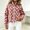 Pink, variant on Fleece Jacket Women Zip Front Polka Dot Turn-Down Collar Pocket Coat, Sizes S-L