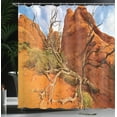 thumbnail image 4 of Ambesonne Nature Shower Curtain, Grand Cany Monument, 69"Wx84"L, Orange Blue, 4 of 5