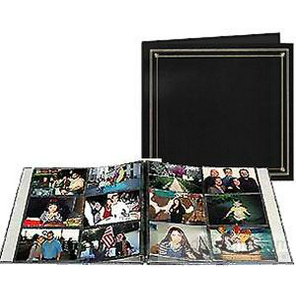 12atatime PostBound br Black 4x6 pocket pages album