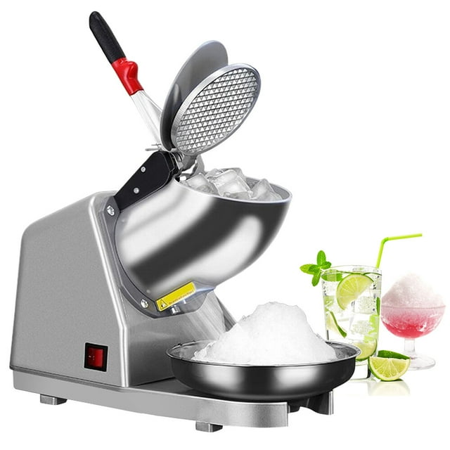 Amdohai Electric Ice Crusher 300W High Power Stainless Steel Ice Maker Snowflake Ice Shaving Machine Household Commercial Milk Tea Cold Drink Shop