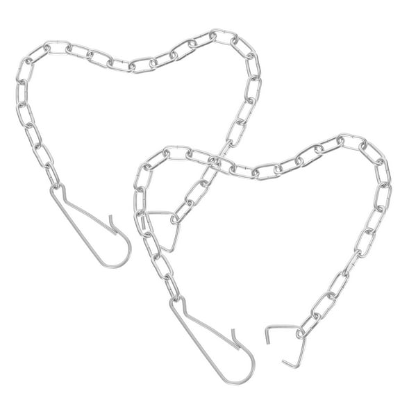 2pcs Stainless Steel Toilet Flapper Chain for Home Use Silver Color Universal Fit for Most Toilets