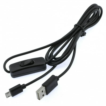 5v 2A Micro USB Charger Cable Adapter Power Supply Cord On Off For Raspberry (Best Raspberry Pi Power Supply)