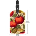 thumbnail image 6 of Square 2Pack PU Leather Fruit Cruise Luggage Tag with Privacy Cover and Name ID Tag for Travel Handbags Backpacks Luggage Tags, 6 of 6