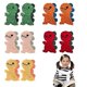 thumbnail image 1 of Paquete de 10 pinzas para el pelo de dinosaurio, pinzas para el pelo con broches de animales bonitos, horquillas para el pelo, accesorios de decoración para peinados de dinosaurio, naranja,, 1 of 5