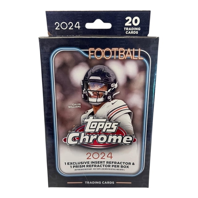 Trading Cards Topps 2024 Chrome Football Hanger Box 20 unidades