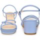 thumbnail image 2 of Open Toe Slingback Chunky Heel Sandals for Women Light Blue US 6/UK 4/EU 36, 2 of 6