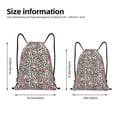 thumbnail image 5 of Yiaed Rose Mix Leopard 3 Print Drawstring Bags Drawstring Backpack Bulk String Back Pack Gym Sport Bag-Small, 5 of 5