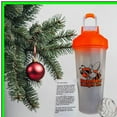 thumbnail image 3 of Clear Orange Sports Shaker Blender Bottle for Protein and Pre Workout, 3 of 5