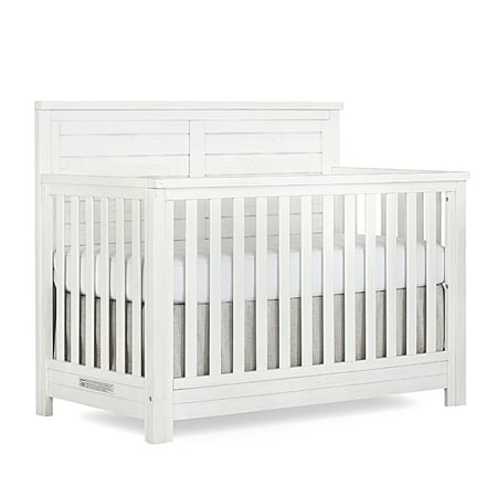 UPC: 0693892469699 | Evolur Belmar Flat 5-in-1 Convertible Crib in Weathered White Greenguard Gold Certified