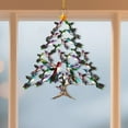thumbnail image 4 of Hummingbird Christmas Ornament, 2D Acrylic Colorful Stack Hummingbird Ornaments, Winter Bird Stacking Tree Xmas Decor, Hummingbirds Christmas Tree Ornament, for Hummingbirds Lover, 4 of 6